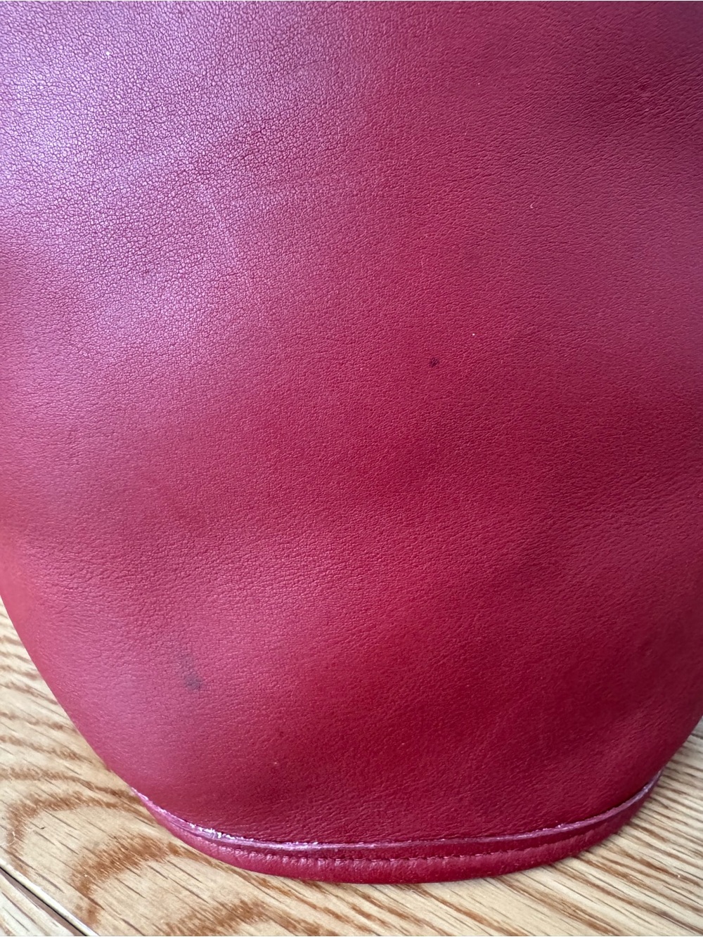 Vintage Coach Helen’s Legacy 9953 Red Leather Duffle Bucket Bag - Picture 7 of 14